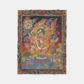 Vier-gewapende Ganesh Fleece Blanket Deken (Voorkant)