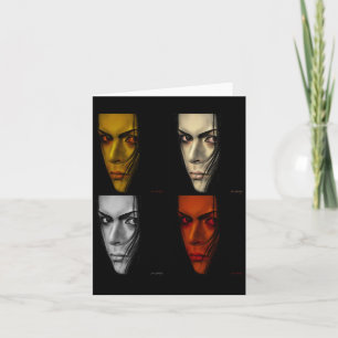 Vier gezichten kaart