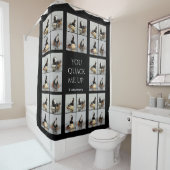 Vier gezichten van Hooded Mergansers Sierkussen Douchegordijn (In situ)