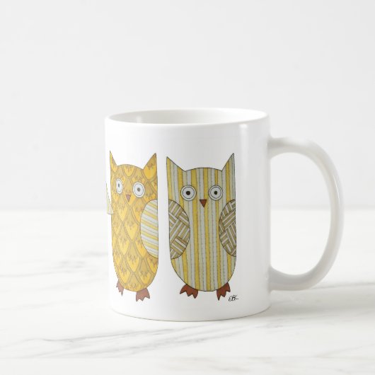 Vier Gold Owls Coffee-Mok Koffiemok (Rechts)
