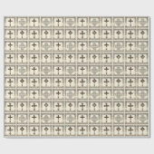 Vier Golden Crosses Cadeaupapier (Vlak)