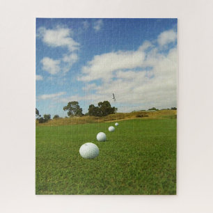 Vier Golfvallen op het groen, Legpuzzel