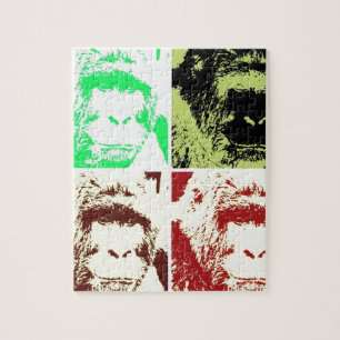 Vier Gorillas Legpuzzel