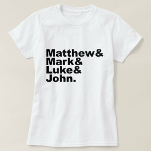Vier Gospels - Matthew & Mark & Luke & John Bible T-shirt
