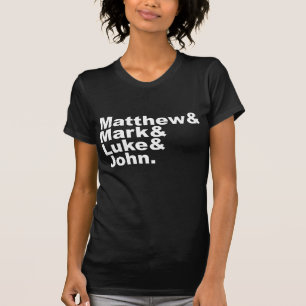 Vier Gospels - Matthew & Mark & Luke & John Bible T-shirt