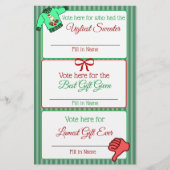 Vier grappige kerstspelletjes flyer (Voorkant)