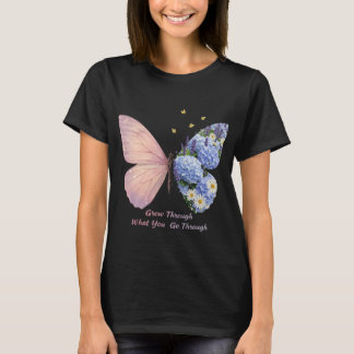 Vier groei, veerkracht en transformatie v t-shirt