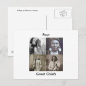 Vier grote Briefkaarten (Voorkant / Achterkant)