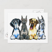 Vier Grote Denen Briefkaart (Voorkant / Achterkant)