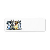 Vier Grote Denen Etiket (Voorkant)