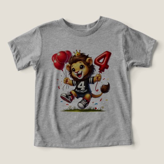 Vier grote feesten: leeuw met ballonnen (Design voorkant)