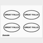 VIER Grote Herfsten, Montana Ovale Sticker (Vel)