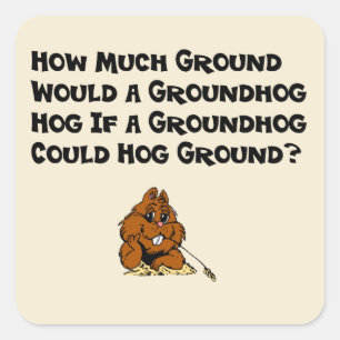Vier Groundhog Day Sticker