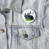 Vier Guinee Ronde Button 5,7 Cm (In situ)