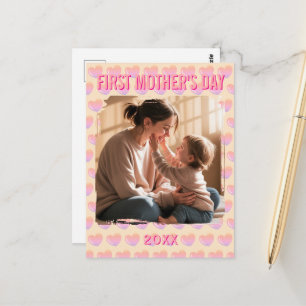 Vier haar allereerste Moederdag met een Perso Briefkaart