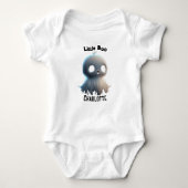 Vier Halloween met Schattige 'Little Boo' Romper (Voorkant)