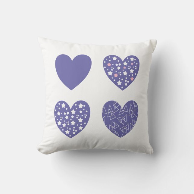 Vier hart kussen (Voorkant)