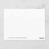 Vier harten Liefde Persoonlijke Kunst Briefkaarten (Achterkant)