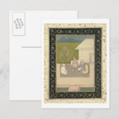 Vier heilige moslimmannen in meditatie buiten briefkaart (Voorkant / Achterkant)