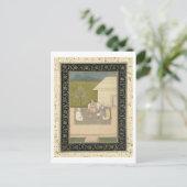 Vier heilige moslimmannen in meditatie buiten briefkaart (Staand voorkant)