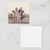 Vier heksen van Monte Verita Vierkante Visitekaartje (Voorkant / Achterkant)