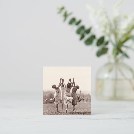 Vier heksen van Monte Verita Vierkante Visitekaartje (Staand voorkant)