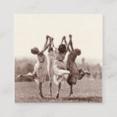 Vier heksen van Monte Verita Vierkante Visitekaartje (Voorkant)