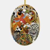 vier hemeldieren keramisch ornament (Voorkant)