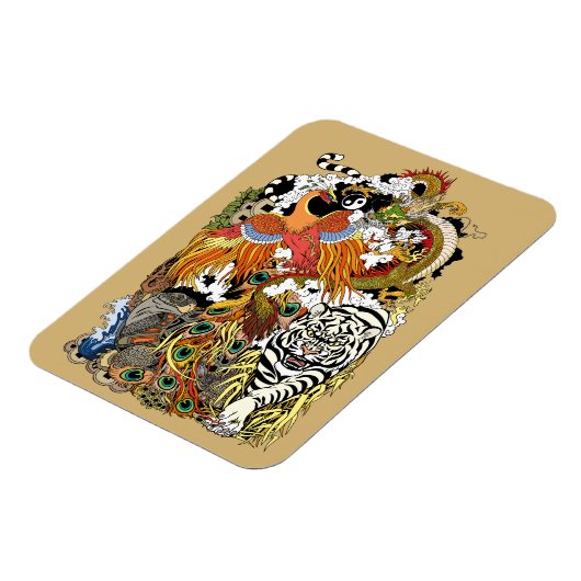 vier hemeldieren magneet (Linkerzijde)