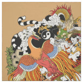 vier hemeldieren stof (Swatch)