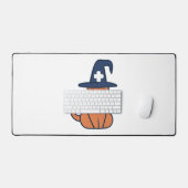 Vier Herfst met een Feline Twist - One Spooky Nu Bureaumat (Keyboard & Muis)