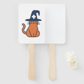 Vier Herfst met een Feline Twist - One Spooky Nu Handwaaier (Voorkant en achterkant)