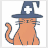 Vier Herfst met een Feline Twist - One Spooky Nu Sticker (Vel)