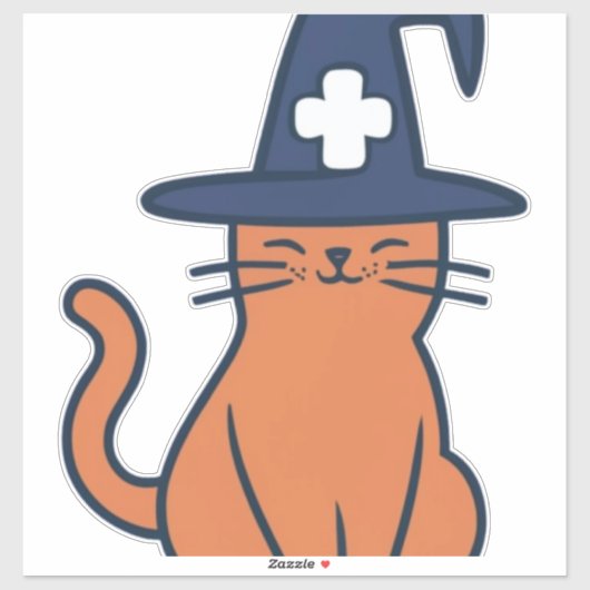 Vier Herfst met een Feline Twist - One Spooky Nu Sticker (Vel)