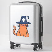 Vier Herfst met een Feline Twist - One Spooky Nu Sticker (Koffer)