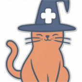 Vier Herfst met een Feline Twist - One Spooky Nu Sticker (Voorkant)