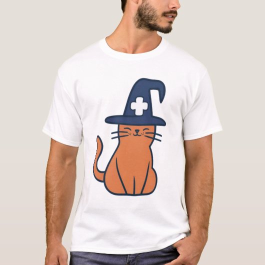 Vier Herfst met een Feline Twist - One Spooky Nu T-shirt (Voorkant)