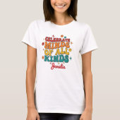 Vier Hersenen Van Allerlei Soort Retro Aangepaste T-shirt (Voorkant)