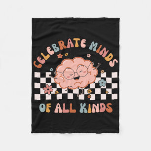 Vier Hersens Van Allerlei Soort T-shirt Neurodiver Fleece Deken