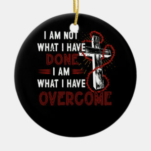 Vier Herstel T-shirt Christelijk Cross Jesus C Keramisch Ornament