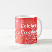 Vier het! 4 juli Vuurwerkexplosie Koffie Mok (Voorkant rechts)