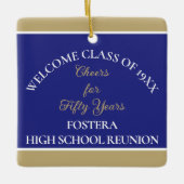Vier het! 50e klas reünie keramisch ornament (Voorkant)