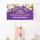 Vier het! 50e klasreünie-feestbanner spandoek (Insitu)