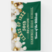 Vier het! 50ste klasreünie-feestbanner spandoek (Verticaal)