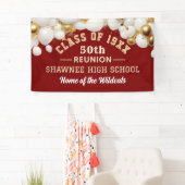 Vier het! 50ste klasreünie-feestbanner spandoek (Insitu)