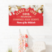 Vier het! 50ste klasreünie-feestbanner spandoek (Insitu)