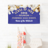 Vier het! 50ste klasreünie-feestbanner spandoek (Insitu)