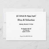 Vier het! Aangepaste foto en tekst met bubbels Kaart (Achterkant)