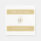 Vier het! AANGEPASTE Jubilea servetten (Voorkant)