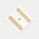 Vier het! AANGEPASTE Jubilea servetten (Hoek)